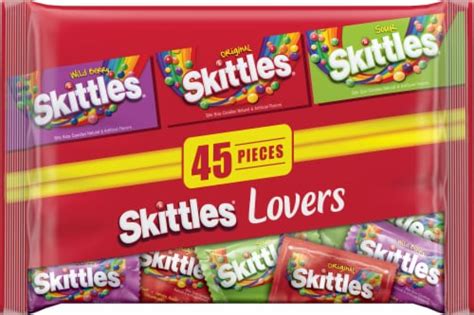 Mars Skittles® Lovers Sour, Wild Berry & Original Halloween Candy, 45 ...