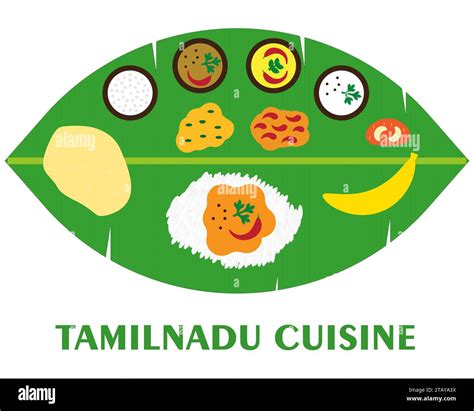 Cuisine of Tamil Nadu , Food Culture of Tamil Nadu vector illustration Stock Vector Image & Art ...