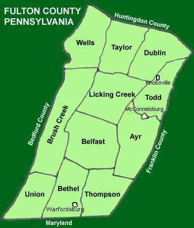 Fulton County Pennsylvania Township Maps