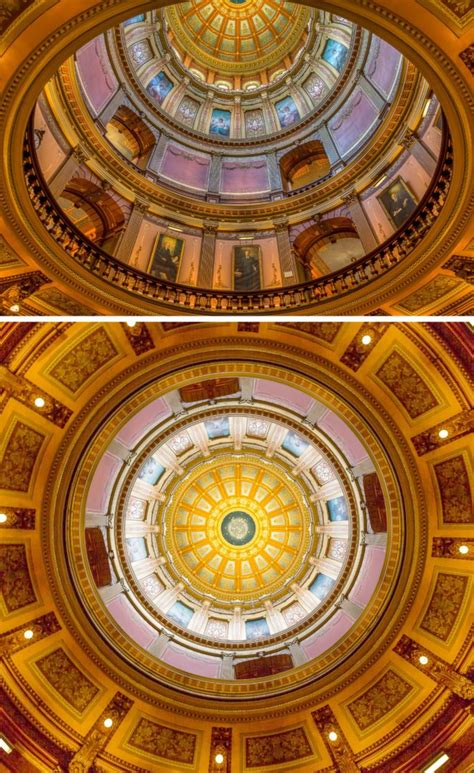 Inside View of the Michigan State Capitol Dome - Virily