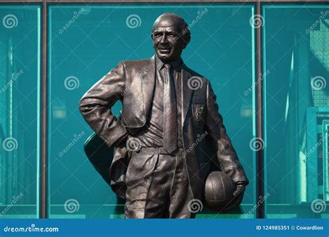 Sir Matt Busby Bronze Statue at Old Trafford Stadium in Manchester, UK Editorial Photo - Image ...