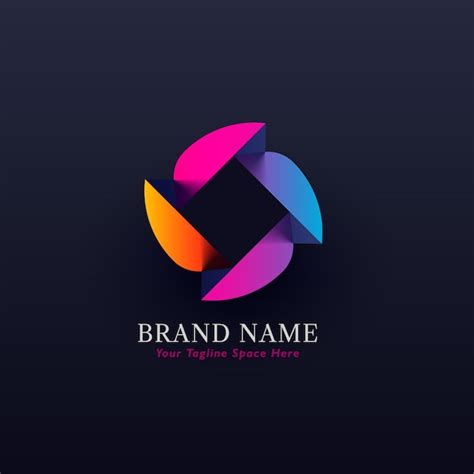 Premium Vector | Abstract colorful logo concept