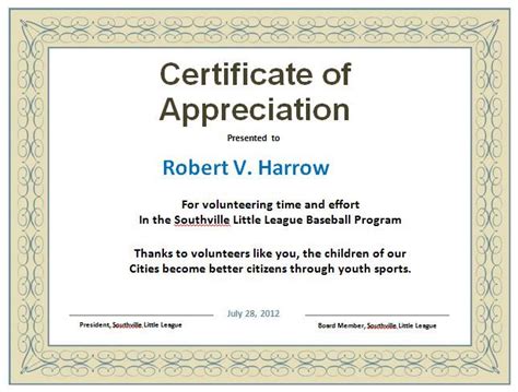 Certificate of Appreciation 13 | Certificate of appreciation, Certificate templates, Free ...