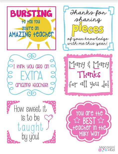 Celebrate Teacher Appreciation Week with these Free Printables! | Macaroni KID South York