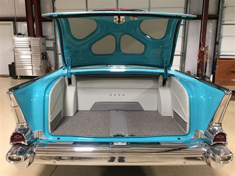 1957 Blue Chevy Custom Interior Restoration | 1957 Blue Chevy Seats and Upholstery Interiors