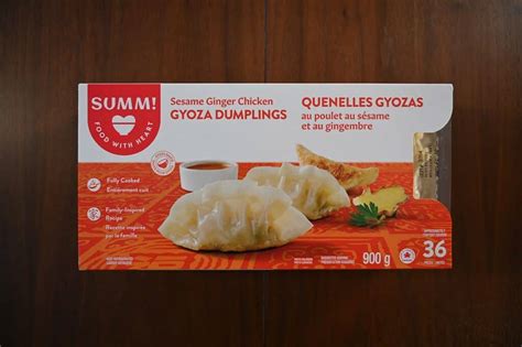 Costco Summ! Sesame Ginger Chicken Gyoza Dumplings Review - Costcuisine