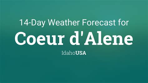 Coeur d'Alene, Idaho, USA 14 day weather forecast