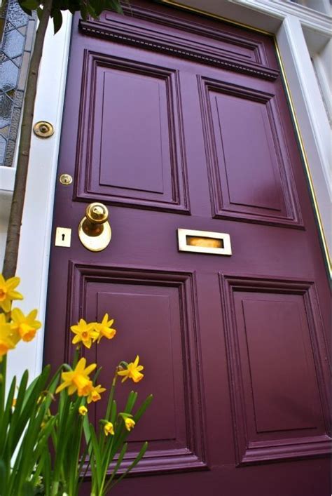 Image result for berry plum front door Purple Front Doors, Best Front Door Colors, Best Front ...