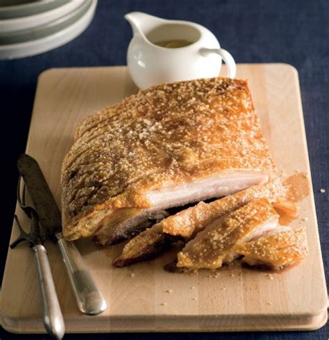 Roast kurobuta pork belly with apple sauce (1) - Matt Moran