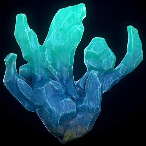 ArtStation - Fantasy blue Crystals PBR game asset, CG Groomer |Open ️| artofcharly@gmail.com