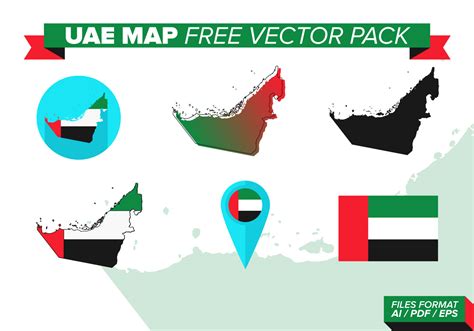 UAE Map Free Vector Pack - Download Free Vectors, Clipart Graphics ...