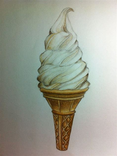 Ice Cream Pencil Drawing at PaintingValley.com | Explore collection of ...