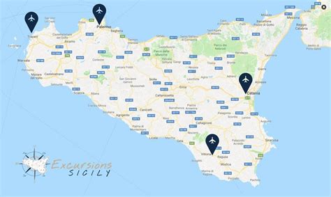 Airports In Sicily Map | Map Of Campus