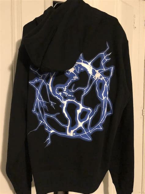 Revenge Revenge Black Hoodie Lightning Logo | Grailed