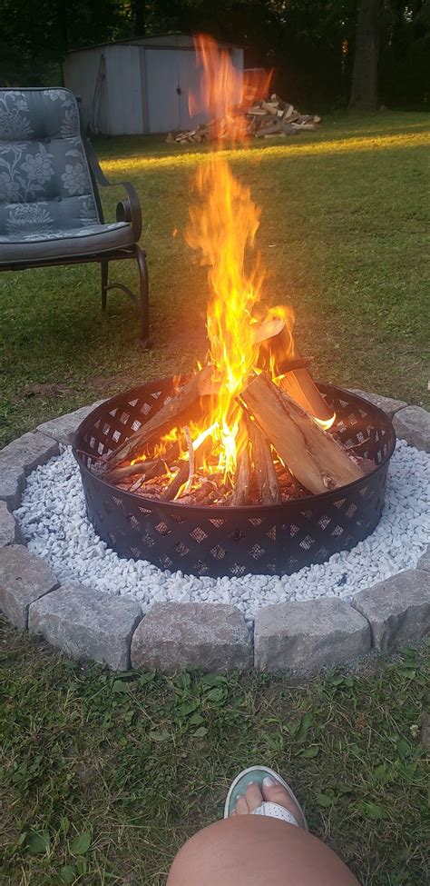 Fire ring and landscaping stones and brick all under $100.00 (With ...