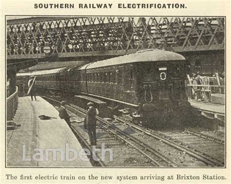 1ST ELECTRIC TRAIN, BRIXTON STATION - LandmarkLandmark