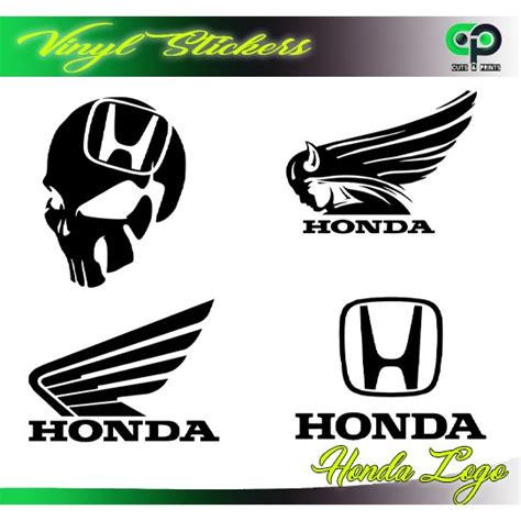 Honda Logo set 001 - Vinyl Sticker (For Laptop, Motorcycle, Car, Etc.) | Shopee Philippines