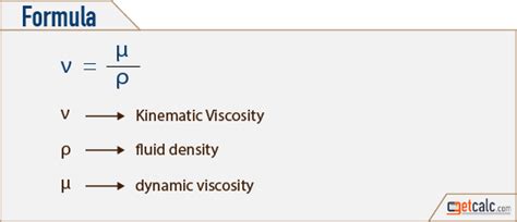 Kinematic Viscosity Dimension