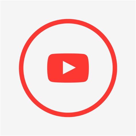 a red circle with an arrow in the middle and a video play button on it