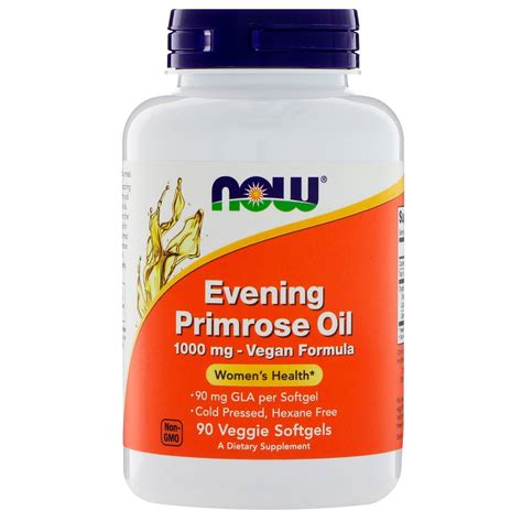 Now Foods, Evening Primrose Oil, 1000 mg, 90 Veggie Softgels | By iHerb