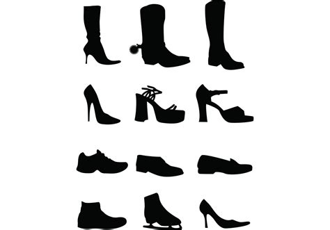 Shoe Vectors Silhouettes - Download Free Vector Art, Stock Graphics & Images