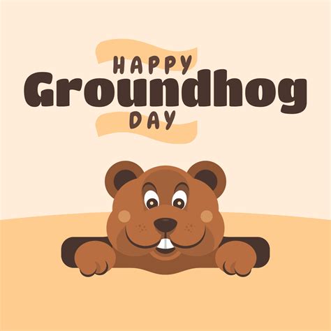 Happy Groundhog Day Greeting Cards Design Template 276020 Vector Art at ...