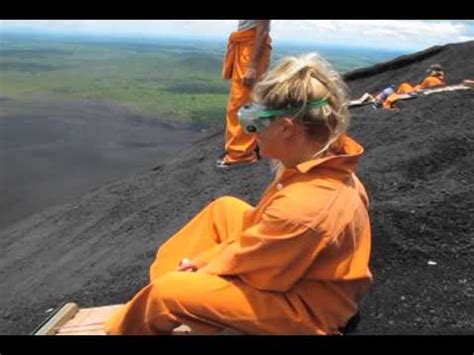 Volcano Boarding in Nicaragua - YouTube