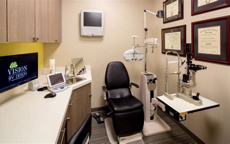 Optometrist eye exam room at Vision by Design in Edmonton, Alberta. | Vision By Design Optometry ...