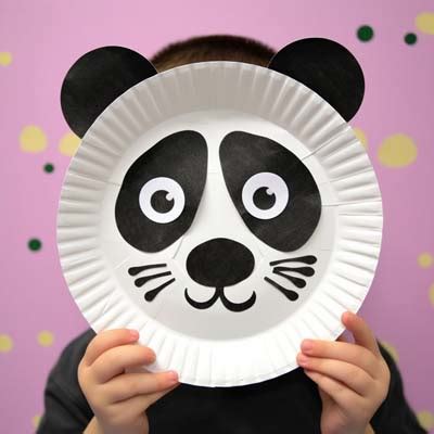 Paper Plate Panda Craft