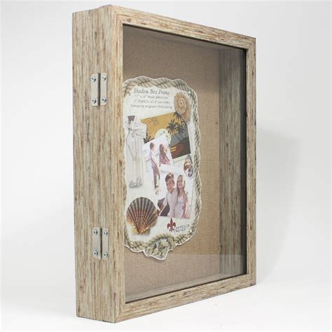 Weathered Wood Shadow Box Frame - For Those Tangible Memories