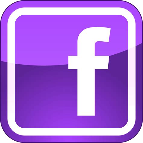 Purple Facebook Logo - LogoDix