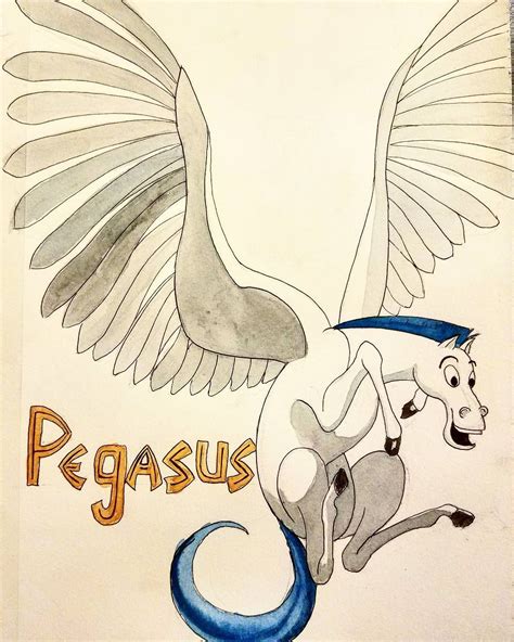 #30daysofhorses #horse #pegasus #hercules #disney | Disney art, Drawings, Artist