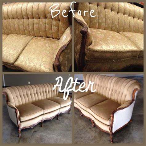 Reupholster Couch Before And After