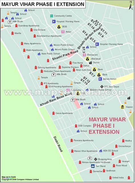 Mayur Vihar Phase1 Extention Map