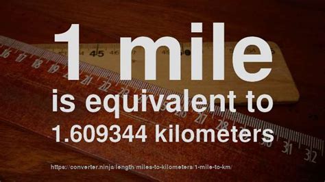 1 mile to km - How long is 1 mile in kilometers? [CONVERT]