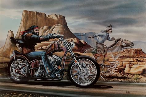 Easy Rider Motorcycle Poster | David Pollack Vintage Posters