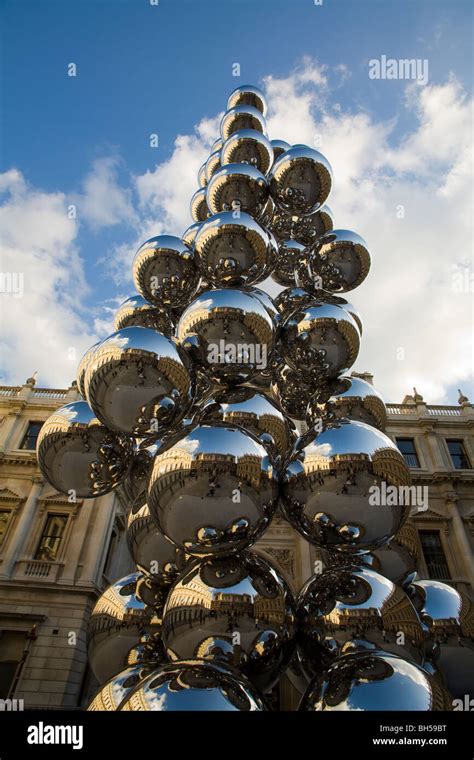 Sculpture by Anish Kapoor: Tall Tree and The Eye. Royal Acadamy of Arts, Burlington House ...