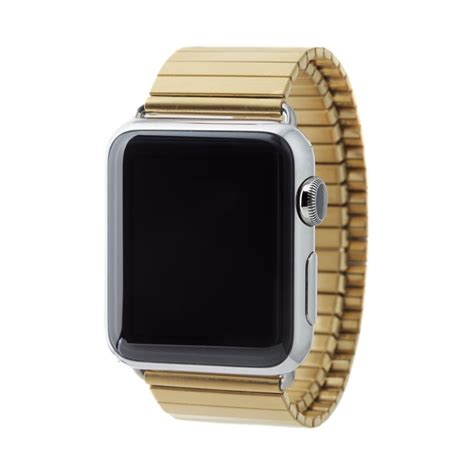 Best Buy: Rilee & Lo Stainless Steel Watch Strap for Apple Watch™ 38mm Gold yellow XW22M29LYG