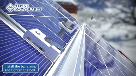 Snow Guards for Solar Panels: Snow Max Install - YouTube