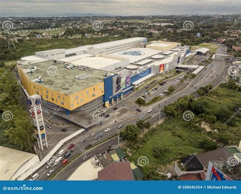 Dasmarinas, Cavite, Philippines - Aerial Of The City Center And Aguinaldo Highway. Tagaytay In ...