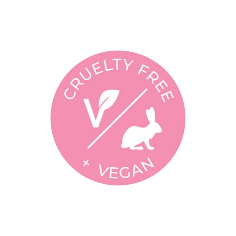 Cruelty free and vegan vector icon. Pink label 20399477 Vector Art at ...