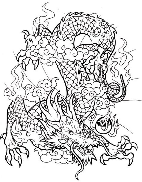 23 Printable Dragon Coloring Pages for Adults - Happier Human