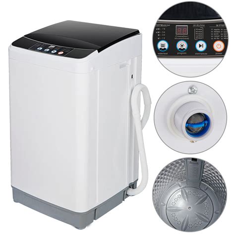 ZENY™ Portable Full-Automatic Washing Machine with 10 Programs 8 Water ...