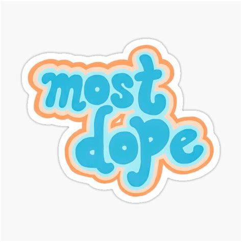 Dope Stickers | Redbubble Logo Sticker, Sticker Design, Mickey Hands, Triple J, Coloring Book ...