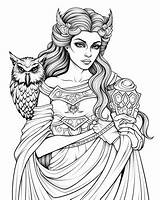Athena Goddess Of Wisdom Coloring Pages  Greek Mythology sketch template