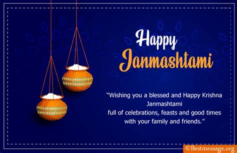 Happy Janmashtami Wishes / Happy Krishna Janmashtami 2021 Wishes ...