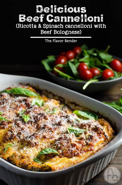 Delicious Beef Cannelloni | The Flavor Bender