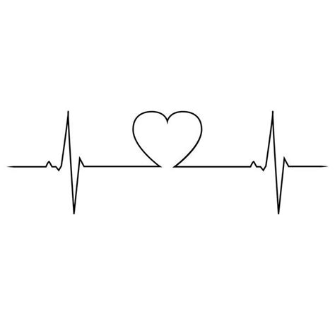 Heart beat png Pulse Tattoo, Ekg Tattoo, Tattoo Outline, Arm Band Tattoo, Heartbeat Tattoo With ...