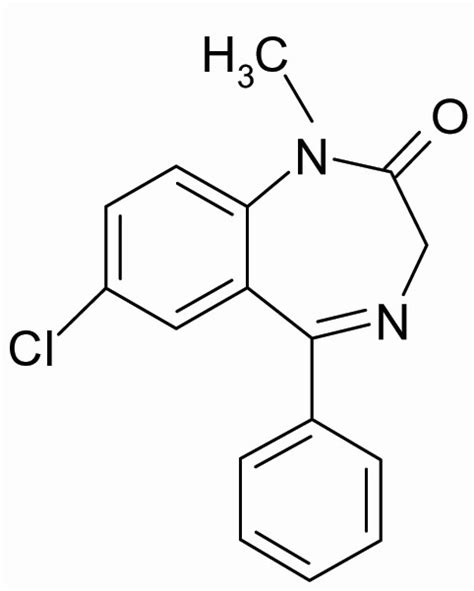 Chemical structure of diazepam | Download Scientific Diagram