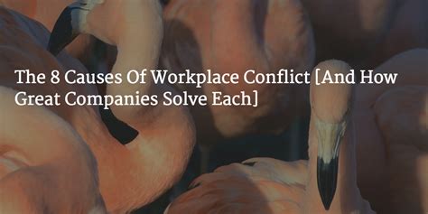 How To Solve The 8 Causes Of Workplace Conflict